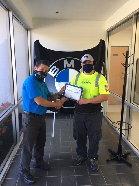 TonyM_BMW2 Tony receiving Award